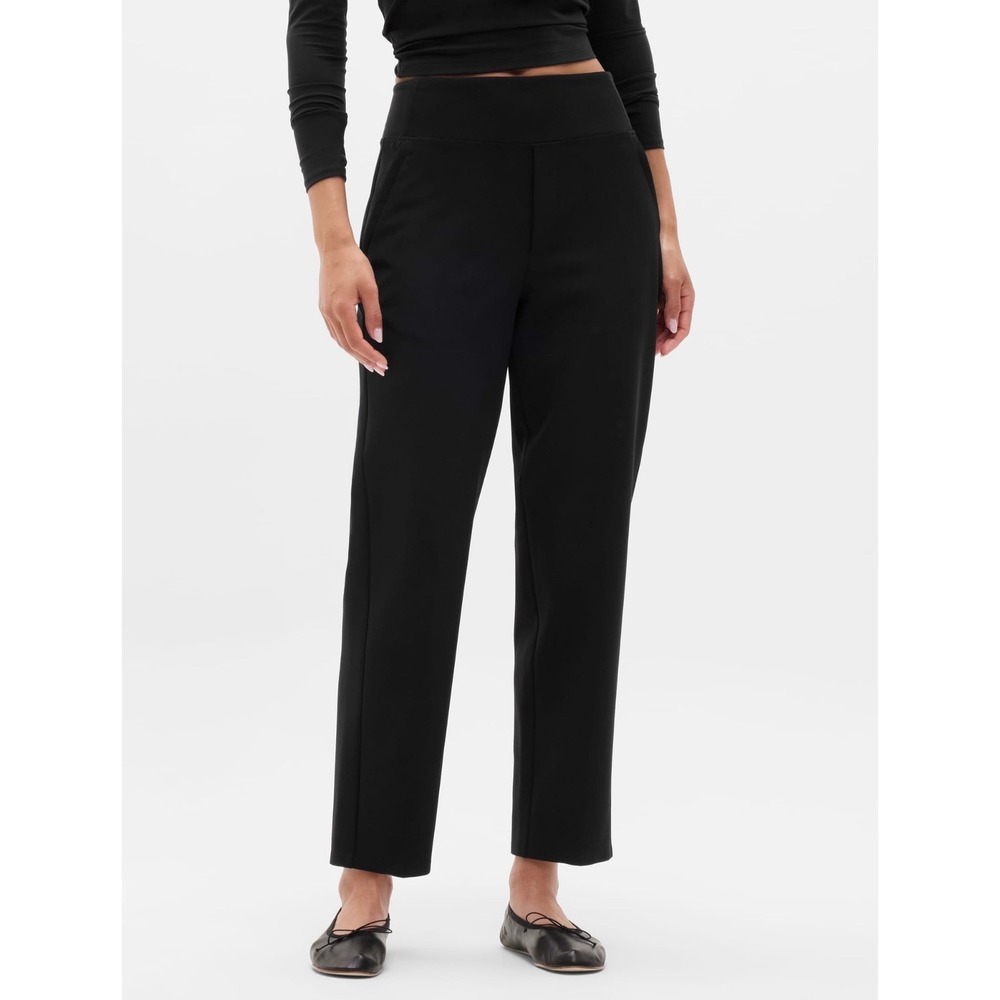 Athleta Endless High Rise Pants Size 18 Black Tapered Classic Career Minimalist